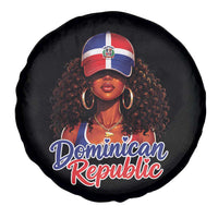 Dominican Republic Princess Spare Tire Cover Melanin Afro Girl Heritage Gift for Black Girls