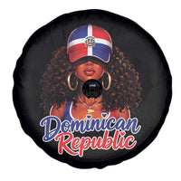 Dominican Republic Princess Spare Tire Cover Melanin Afro Girl Heritage Gift for Black Girls