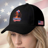 Dominican Republic Princess Baseball Cap Melanin Afro Girl Heritage Gift for Black Girls