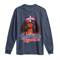 Dominican Republic Princess Long Sleeve Shirt Melanin Afro Girl Heritage Gift for Black Girls