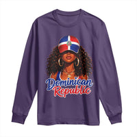 Dominican Republic Princess Long Sleeve Shirt Melanin Afro Girl Heritage Gift for Black Girls