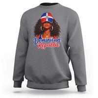 Dominican Republic Princess Sweatshirt Melanin Afro Girl Heritage Gift for Black Girls