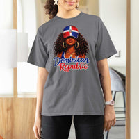 Dominican Republic Princess T Shirt For Women Melanin Afro Girl Heritage Gift for Black Girls