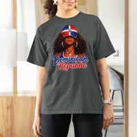Dominican Republic Princess T Shirt For Women Melanin Afro Girl Heritage Gift for Black Girls