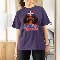Dominican Republic Princess T Shirt For Women Melanin Afro Girl Heritage Gift for Black Girls