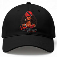 Trinidad and Tobago Afro Girl Baseball Cap Trini Black Queen Caribbean Pride Heritage Gift