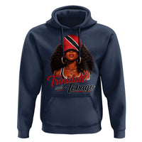 Trinidad and Tobago Afro Girl Hoodie Trini Black Queen Caribbean Pride Heritage Gift