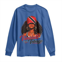 Trinidad and Tobago Afro Girl Long Sleeve Shirt Trini Black Queen Caribbean Pride Heritage Gift
