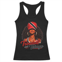 Trinidad and Tobago Afro Girl Racerback Tank Top Trini Black Queen Caribbean Pride Heritage Gift