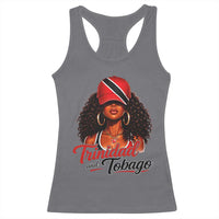 Trinidad and Tobago Afro Girl Racerback Tank Top Trini Black Queen Caribbean Pride Heritage Gift