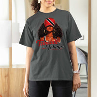 Trinidad and Tobago Afro Girl T Shirt For Women Trini Black Queen Caribbean Pride Heritage Gift