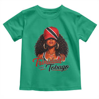 Trinidad and Tobago Afro Girl Toddler T Shirt Trini Black Queen Caribbean Pride Heritage Gift