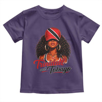 Trinidad and Tobago Afro Girl Toddler T Shirt Trini Black Queen Caribbean Pride Heritage Gift