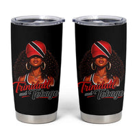 Trinidad and Tobago Afro Girl Tumbler Cup Trini Black Queen Caribbean Pride Heritage Gift
