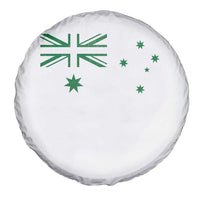 Green Australian Flag Spare Tire Cover Australia Patriotic Country Pride Monochrome Minimalist Graphic
