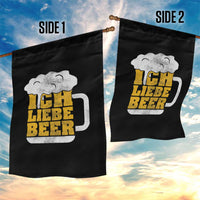 Oktoberfest Drinking Garden Flag Ich Liebe Bier Octoberfest German - Wonder Print Shop
