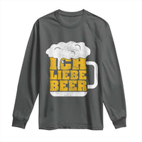 Oktoberfest Drinking Long Sleeve Shirt Ich Liebe Bier Octoberfest German - Wonder Print Shop