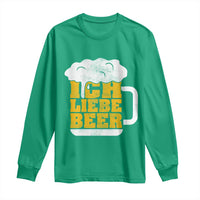 Oktoberfest Drinking Long Sleeve Shirt Ich Liebe Bier Octoberfest German - Wonder Print Shop