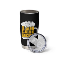 Oktoberfest Drinking Tumbler Cup Ich Liebe Bier Octoberfest German - Wonder Print Shop