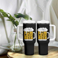 Oktoberfest Drinking Tumbler With Handle Ich Liebe Bier Octoberfest German - Wonder Print Shop