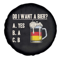 Funny Oktoberfest Spare Tire Cover Do I Want A Bier Sarcastic Drinking German Flag - Wonder Print Shop
