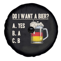 Funny Oktoberfest Spare Tire Cover Do I Want A Bier Sarcastic Drinking German Flag - Wonder Print Shop