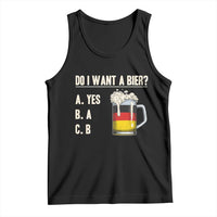 Funny Oktoberfest Tank Top Do I Want A Bier Sarcastic Drinking German Flag - Wonder Print Shop