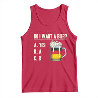 Funny Oktoberfest Tank Top Do I Want A Bier Sarcastic Drinking German Flag - Wonder Print Shop