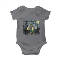 Funny Oktoberfest Bigfoot Baby Onesie Starry Night German Sasquatch Beer Lederhose - Wonder Print Shop