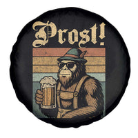 Oktoberfest Bigfoot Spare Tire Cover Vintage German Sasquatch Drinking Prost Lederhose - Wonder Print Shop