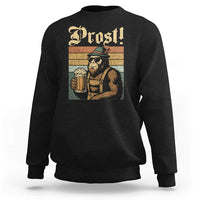 Oktoberfest Bigfoot Sweatshirt Vintage German Sasquatch Drinking Prost Lederhose - Wonder Print Shop