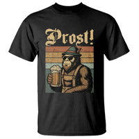 Oktoberfest Bigfoot T Shirt Vintage German Sasquatch Drinking Prost Lederhose - Wonder Print Shop