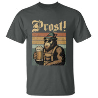 Oktoberfest Bigfoot T Shirt Vintage German Sasquatch Drinking Prost Lederhose - Wonder Print Shop