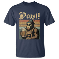 Oktoberfest Bigfoot T Shirt Vintage German Sasquatch Drinking Prost Lederhose - Wonder Print Shop