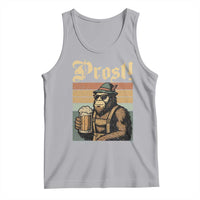Oktoberfest Bigfoot Tank Top Vintage German Sasquatch Drinking Prost Lederhose - Wonder Print Shop