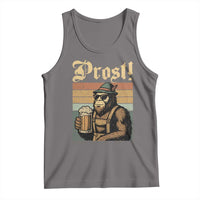 Oktoberfest Bigfoot Tank Top Vintage German Sasquatch Drinking Prost Lederhose - Wonder Print Shop