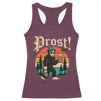Oktoberfest Bigfoot Alien Beer Racerback Tank Top Retro German Sasquatch Beer - Wonder Print Shop