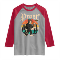 Oktoberfest Bigfoot Alien Beer Raglan Shirt Retro German Sasquatch Beer - Wonder Print Shop