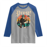 Oktoberfest Bigfoot Alien Beer Raglan Shirt Retro German Sasquatch Beer - Wonder Print Shop