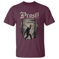 Oktoberfest Bigfoot T Shirt Vintage Forest Sasquatch Drinking Prost - Wonder Print Shop