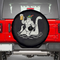 Funny Bigfoot Loch Ness Monster Oktoberfest Spare Tire Cover German Oktoberfest Sasquatch Drinking - Wonder Print Shop