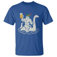 Funny Bigfoot Loch Ness Monster Oktoberfest T Shirt German Oktoberfest Sasquatch Drinking - Wonder Print Shop