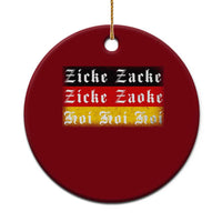 Zicke Zacke Hoi Oktoberfest Ceramic Ornament Vintage German Flag - Wonder Print Shop
