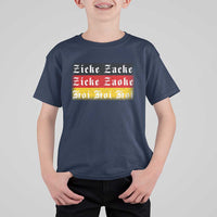 Zicke Zacke Hoi Oktoberfest T Shirt For Kid Vintage German Flag - Wonder Print Shop