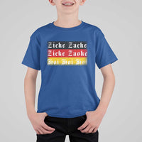 Zicke Zacke Hoi Oktoberfest T Shirt For Kid Vintage German Flag - Wonder Print Shop