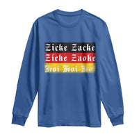 Zicke Zacke Hoi Oktoberfest Long Sleeve Shirt Vintage German Flag - Wonder Print Shop