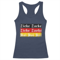 Zicke Zacke Hoi Oktoberfest Racerback Tank Top Vintage German Flag - Wonder Print Shop