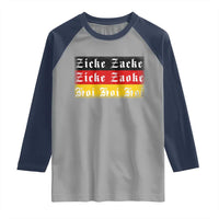 Zicke Zacke Hoi Oktoberfest Raglan Shirt Vintage German Flag - Wonder Print Shop