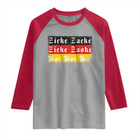 Zicke Zacke Hoi Oktoberfest Raglan Shirt Vintage German Flag - Wonder Print Shop
