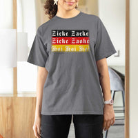 Zicke Zacke Hoi Oktoberfest T Shirt For Women Vintage German Flag - Wonder Print Shop